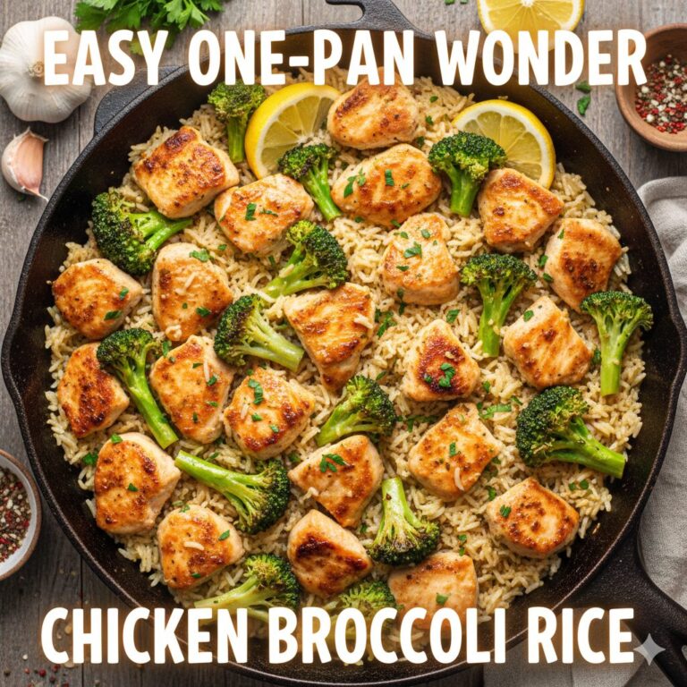 Easy One-Pan Chicken Broccoli Rice Recipe (Healthy & Fast)